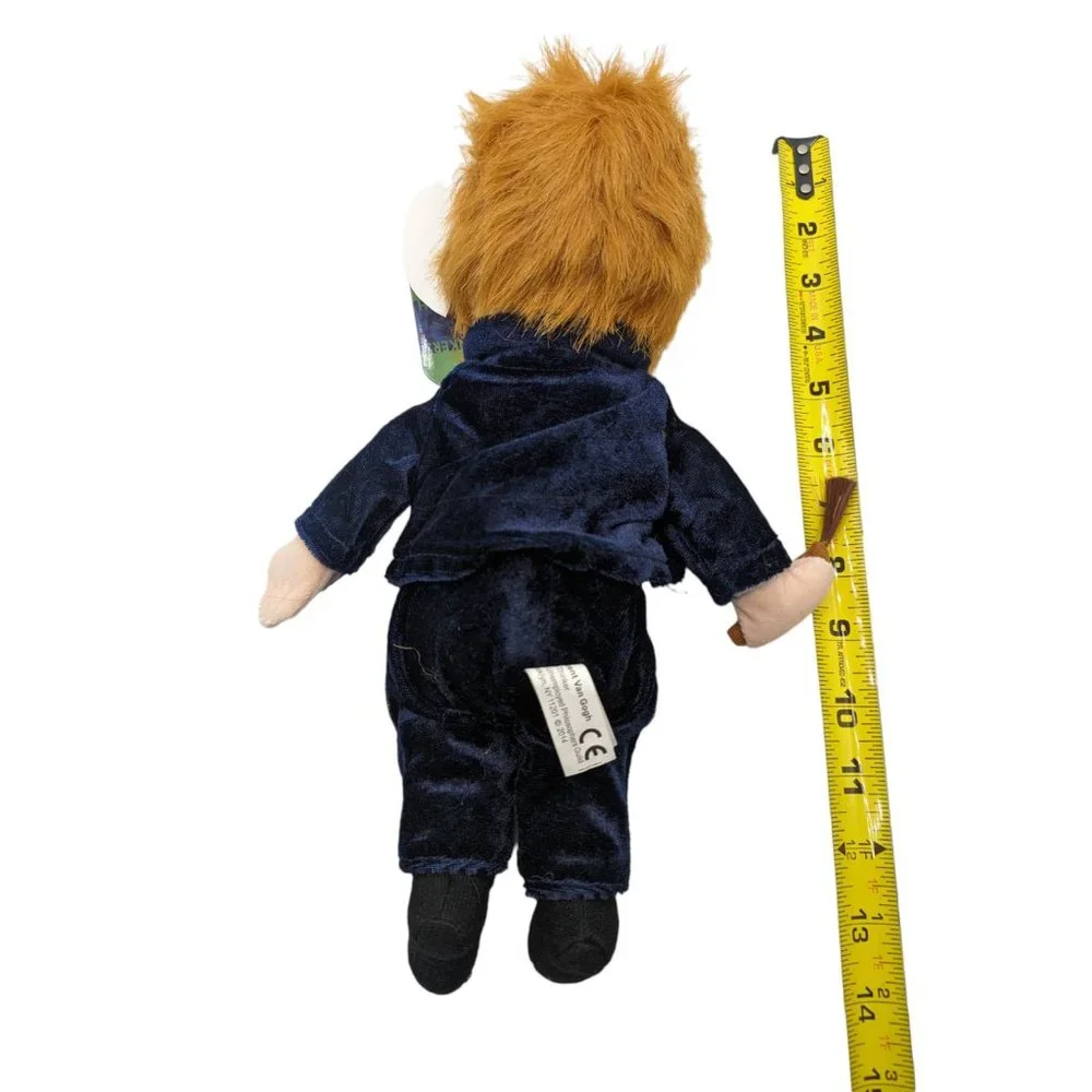 Little Thinkers 2016 Vincent Van Gogh Unemployed Philosophers Guild Plush Doll - Picture 7 of 8